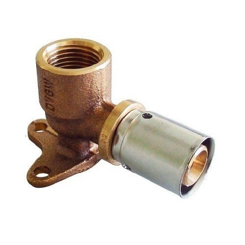 Угольник 90° 16x2,0мм x R 1/2" прессовый с креплением Oventrop Угольник 90° 16x2,0мм x R 1/2" прессовый с креплением Oventrop