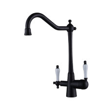 Смеситель для кухни Vincent Black Marble 31844-2 Kaiser